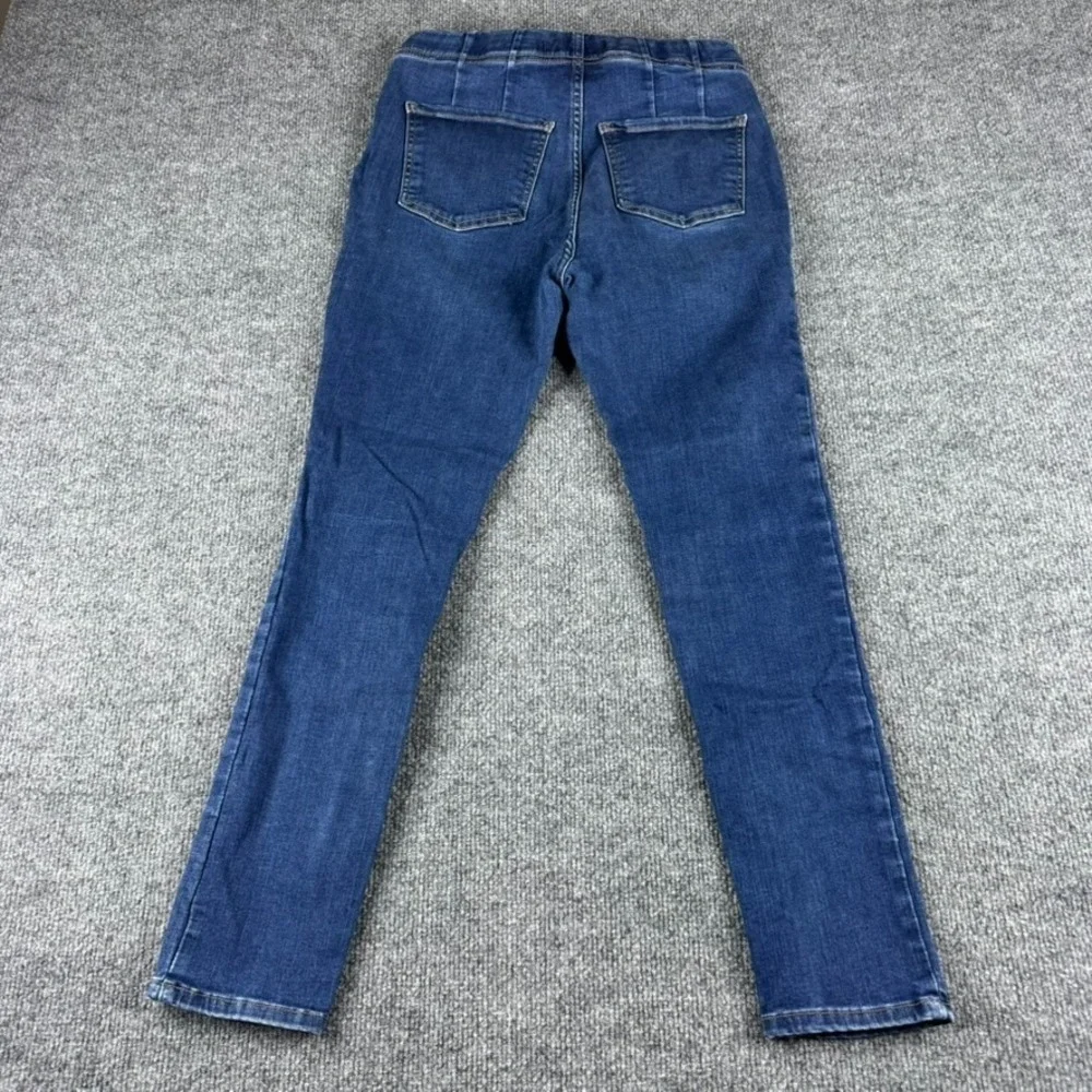 Free People Jeans Womens 28 Blue Dark Wash Slim Straight‎ Cotton Stretch Denim